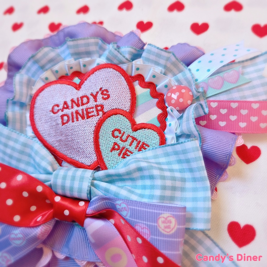 candy a love Rosette Brooch ➅