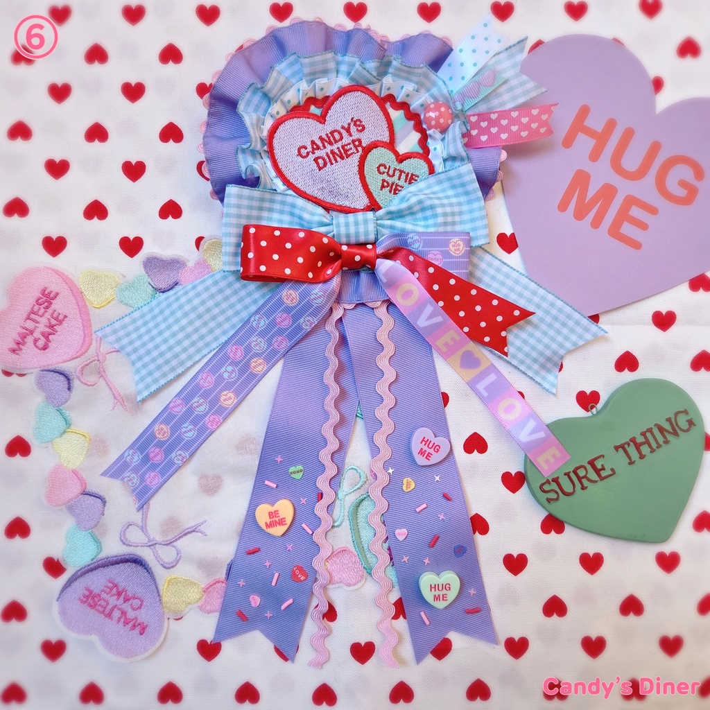 candy a love Rosette Brooch ➅
