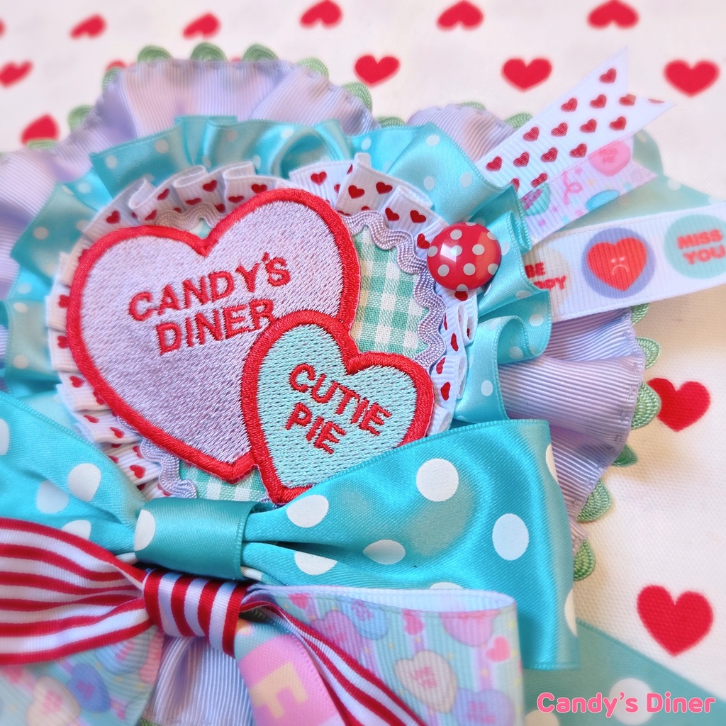 candy a love Rosette Brooch ⑤
