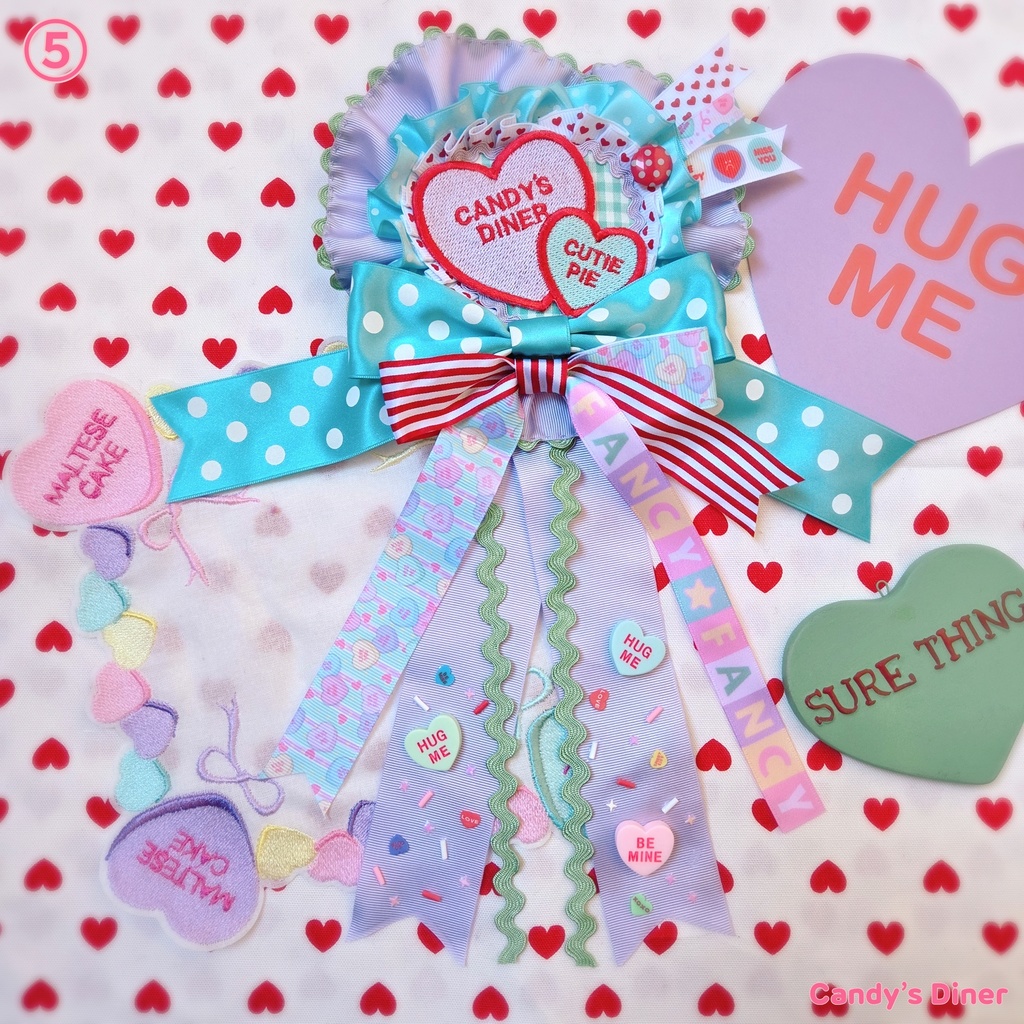candy a love Rosette Brooch ⑤