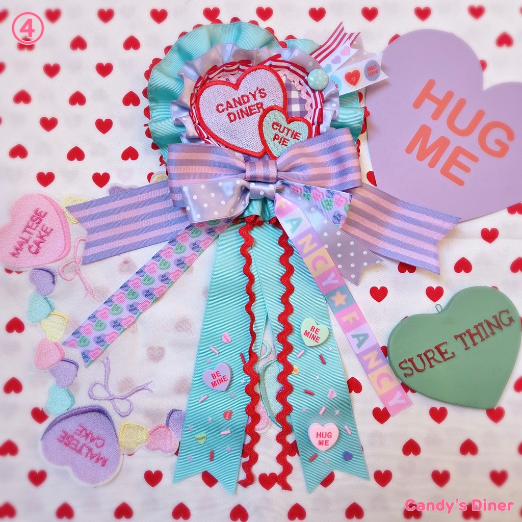 candy a love Rosette Brooch ④