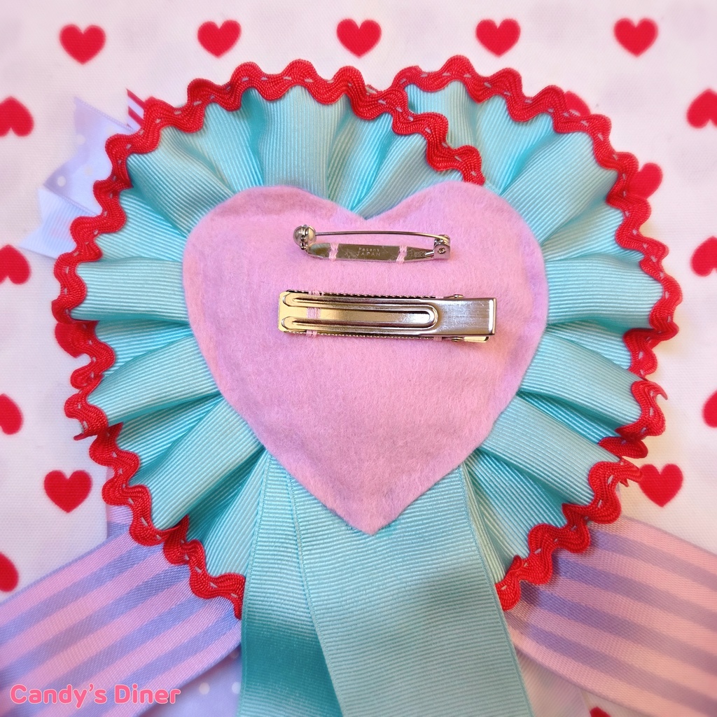 candy a love Rosette Brooch ④