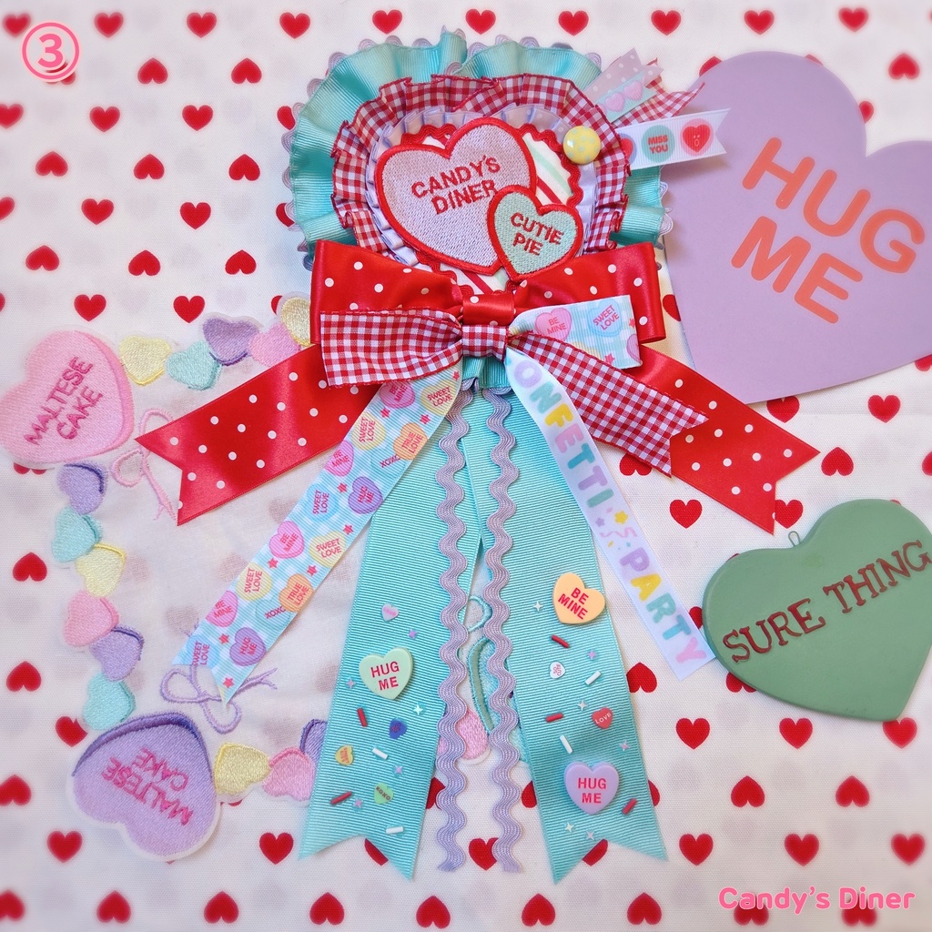 candy a love Rosette Brooch ➂