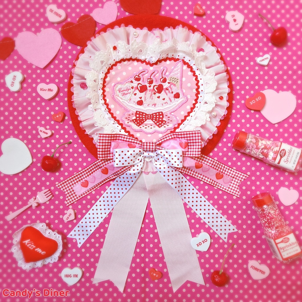 Candy Pink Banana Split Beret