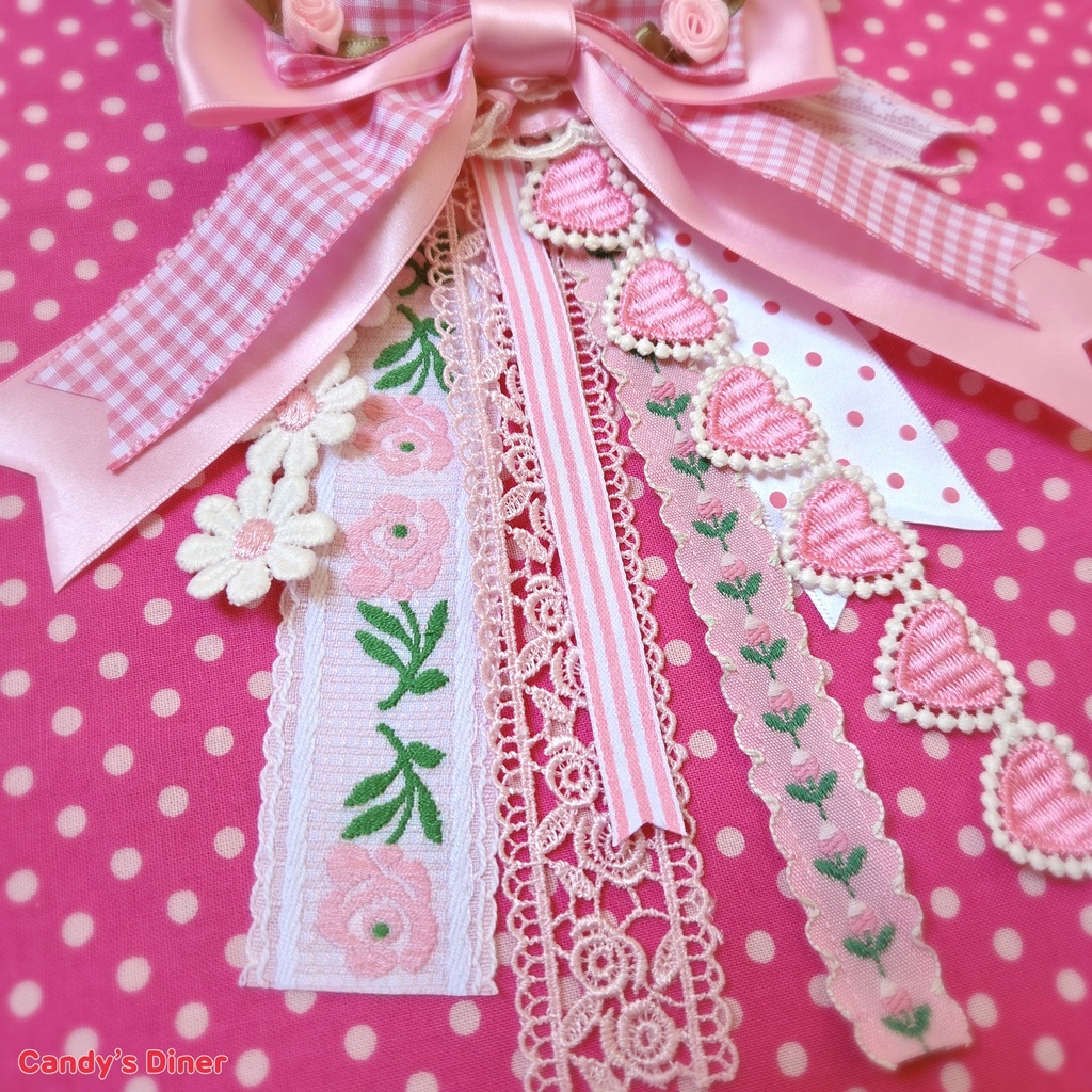 Rose In The Heart Rosette Brooch ③