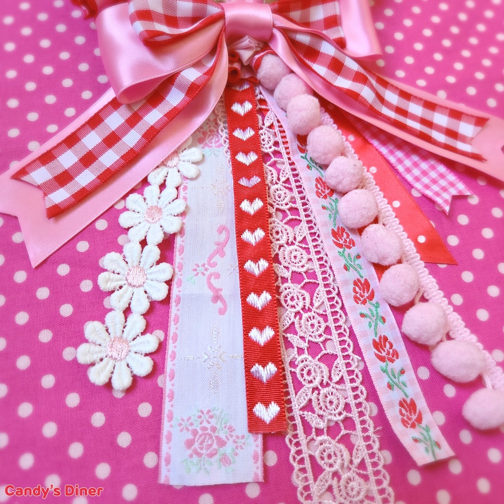 Rose In The Heart Rosette Brooch ①