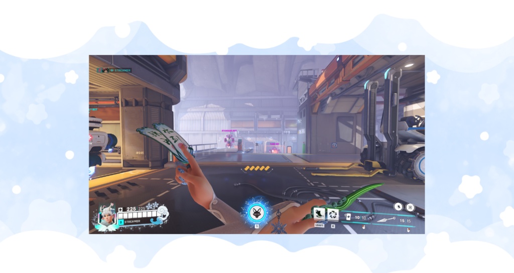 ✦FREE✦ Overwatch2 │ オーバーレイ | キリコ │ 白沢スキン風 | Overlay │ Kiriko │ Baize