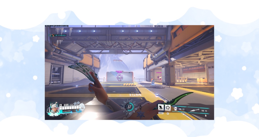 ✦FREE✦ Overwatch2 │ オーバーレイ | キリコ │ 白沢スキン風 | Overlay │ Kiriko │ Baize