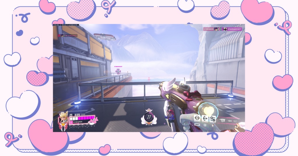 Overwatch 2 │ オーバーレイ │ ジュノ │ ミシックスキン風 │ Overlay │ Juno │ Mythic │ Heart of Hope ✧ Pink
