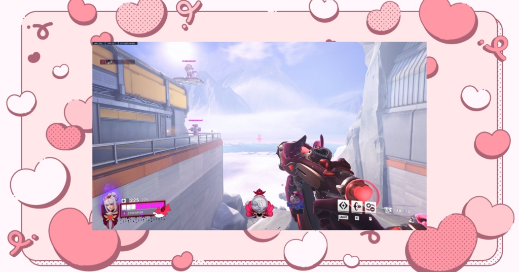 Overwatch2 │ オーバーレイ │ ジュノ │ ミシックスキン風 │ Overlay │ Juno │ Mythic │ Heart of Hope ✧ Black