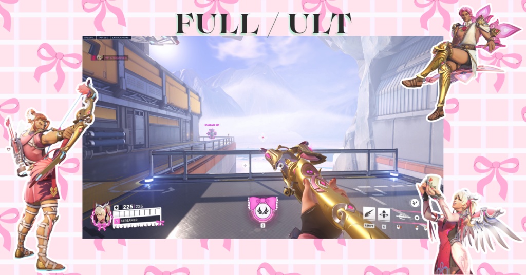 ✧Pink │ Overwatch 2 │ オーバーレイ │ ロリータ風 │ Overlay │ Sweet Lolita │ Kawaii │ オーバーウォッチ2