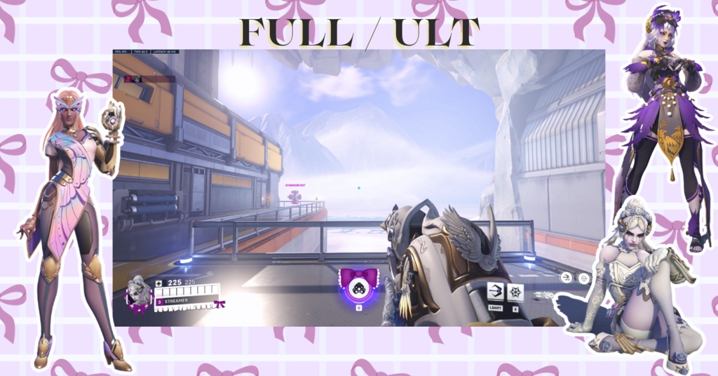 ✧Purple │ Overwatch 2 │ オーバーレイ │ ロリータ風 │ Overlay │ Sweet Lolita │ Kawaii │ オーバーウォッチ2