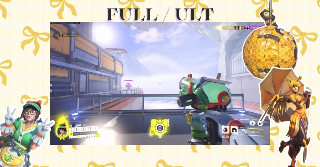 ✧Yellow │ Overwatch 2 │ オーバーレイ │ ロリータ風 │ Overlay │ Sweet Lolita │ Kawaii │ オーバーウォッチ2