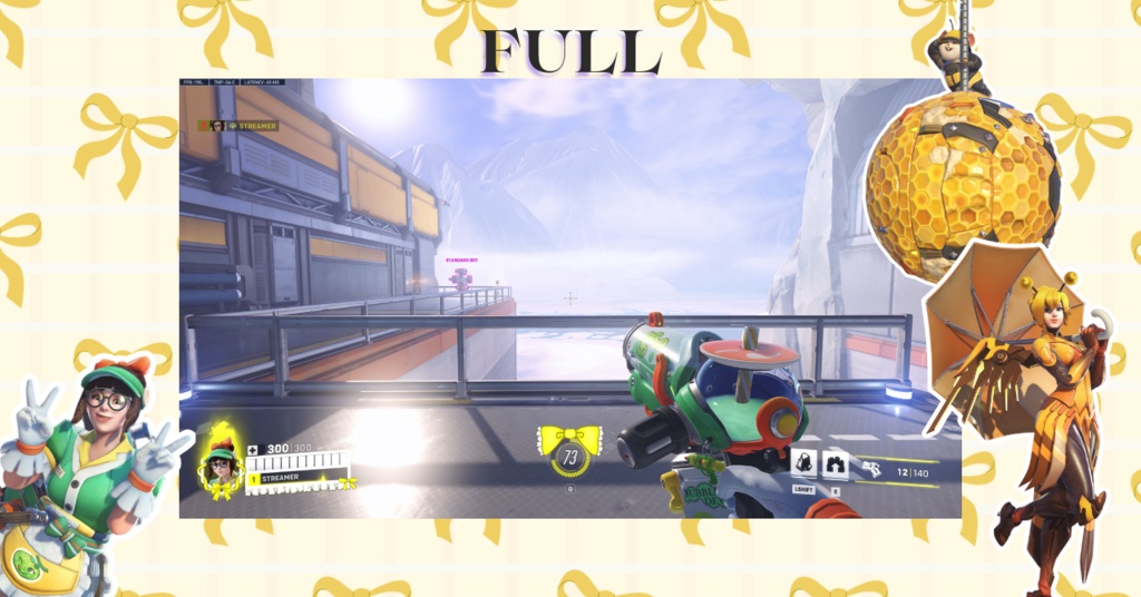 ✧Yellow │ Overwatch 2 │ オーバーレイ │ ロリータ風 │ Overlay │ Sweet Lolita │ Kawaii │ オーバーウォッチ2