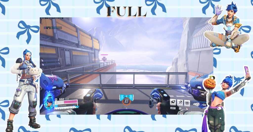 ✧Blue │ Overwatch 2 │ オーバーレイ │ ロリータ風 │ Overlay │ Sweet Lolita │ Kawaii │ オーバーウォッチ2