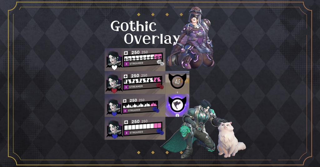 Overwatch 2 │ オーバーウォッチ2 │ オーバーレイ │ ゴシック風│ Overlay │ Gothic
