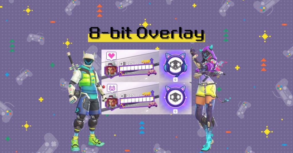 Overwatch 2 │ オーバーウォッチ2 │ オーバーレイ │ 8-bit風│ Overlay │ 8-bit