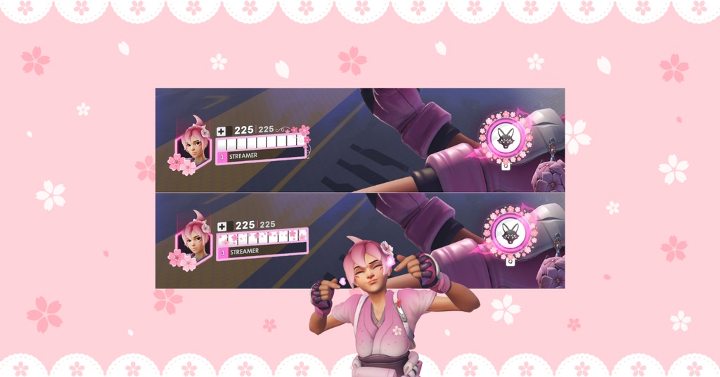 Overwatch │ オーバーウォッチ │ オーバーレイ │ 桜 │ Overlay │ Sakura │ Cherry blossom