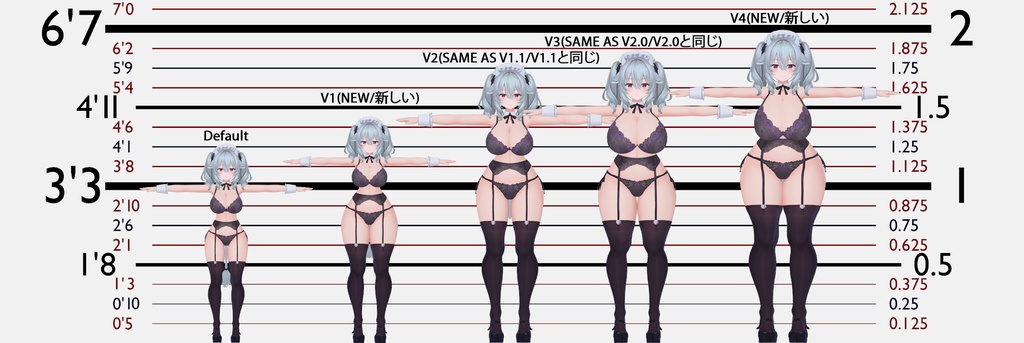 Milltina Body Scale Presets/ミルティーナボディスケールプリセット