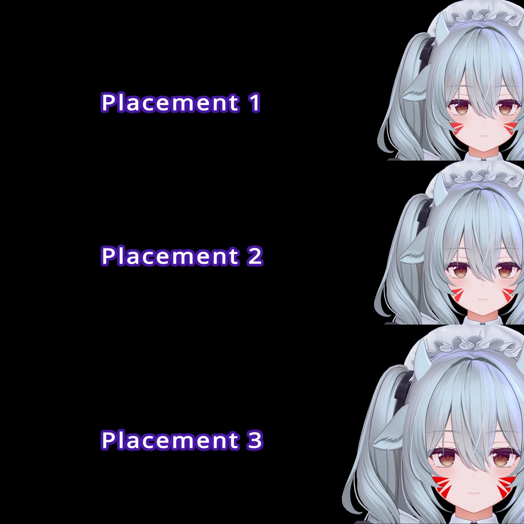 Milltina Whisker Markings/ミルティーナのウィスカーマーキング