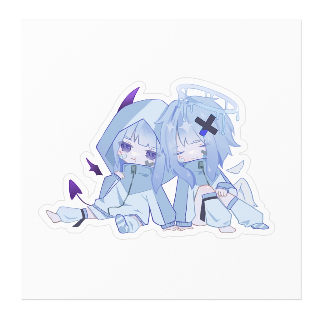 『こあくまてんしちゃんっ!』ステッカー-ver.すやすや-