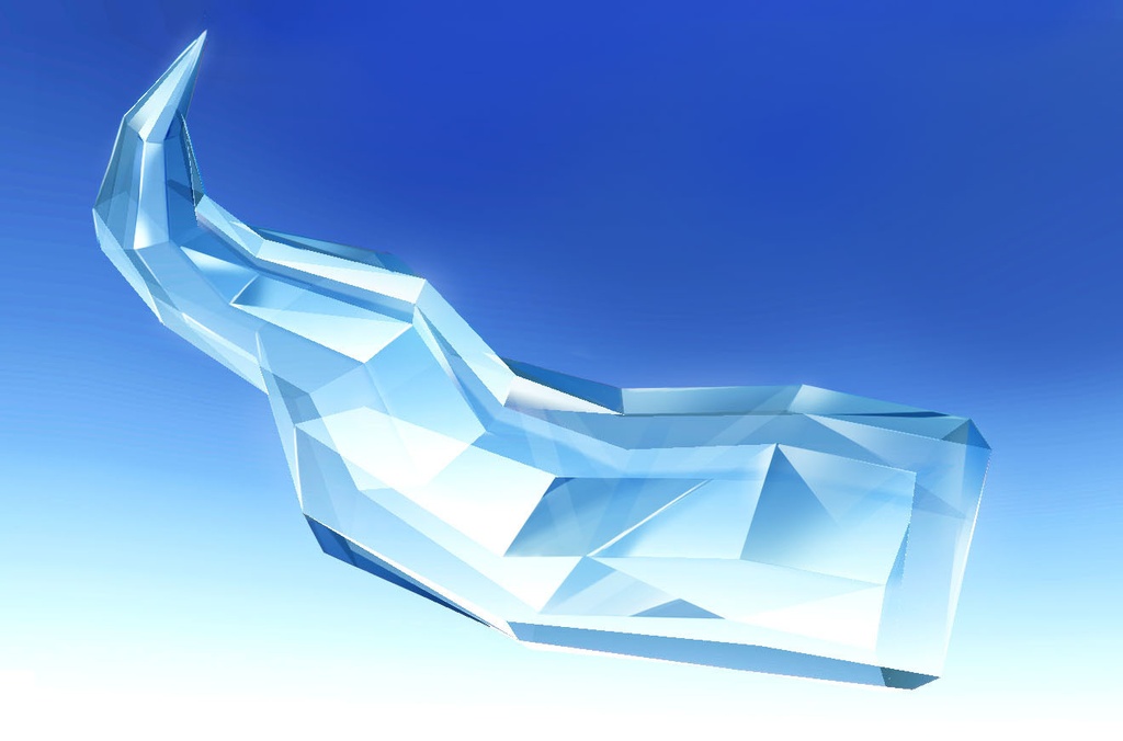 【VRCアクセサリー】Crystal Horn-クリスタルの角-