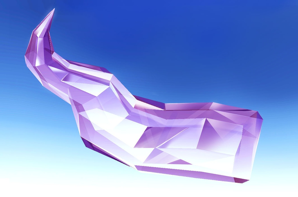 【VRCアクセサリー】Crystal Horn-クリスタルの角-