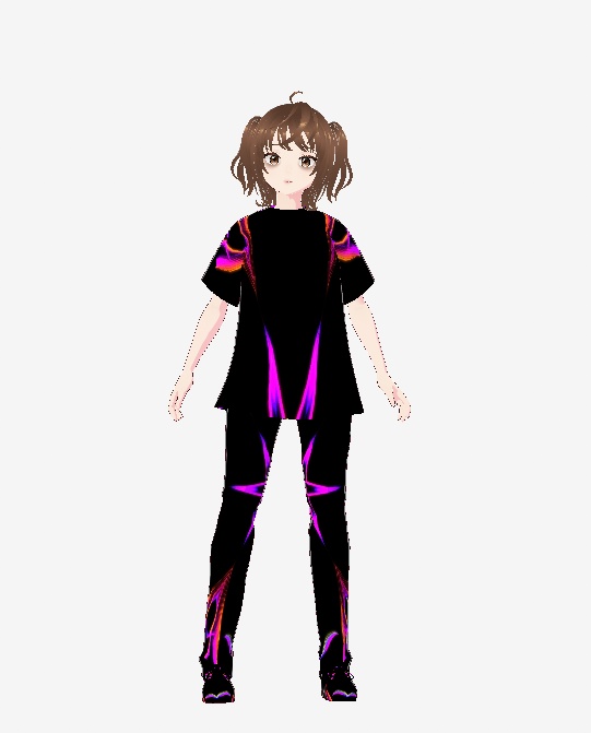 オリジナル3dモデル坂本和子vrm