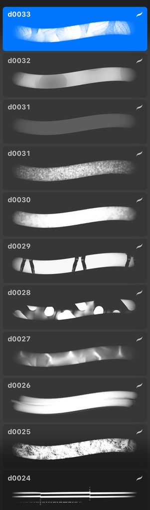 Procreate」（プロクリエイト）用ブラシ　オリジナルブラシ　30個