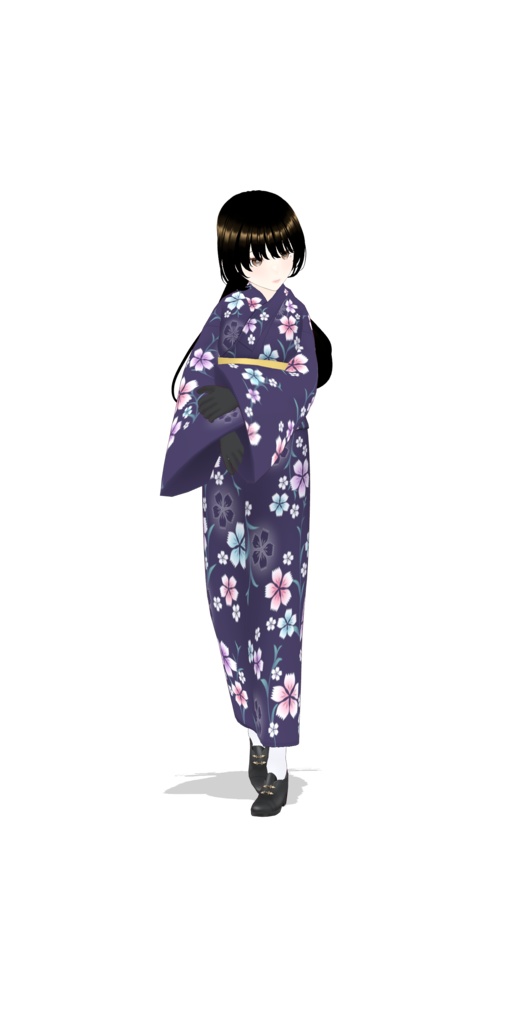 【VRoid Studio対応】3Dモデル本体|ホワイト&ブラックシルエット2体セット付き|即使用可|¥5,000