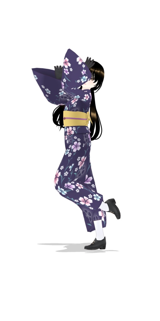 【VRoid Studio対応】3Dモデル本体|ホワイト&ブラックシルエット2体セット付き|即使用可|¥5,000