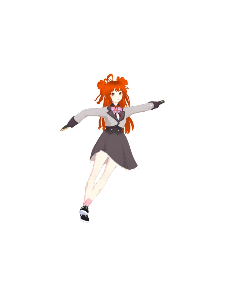 オリジナル3dモデル山裾愛菜vrm