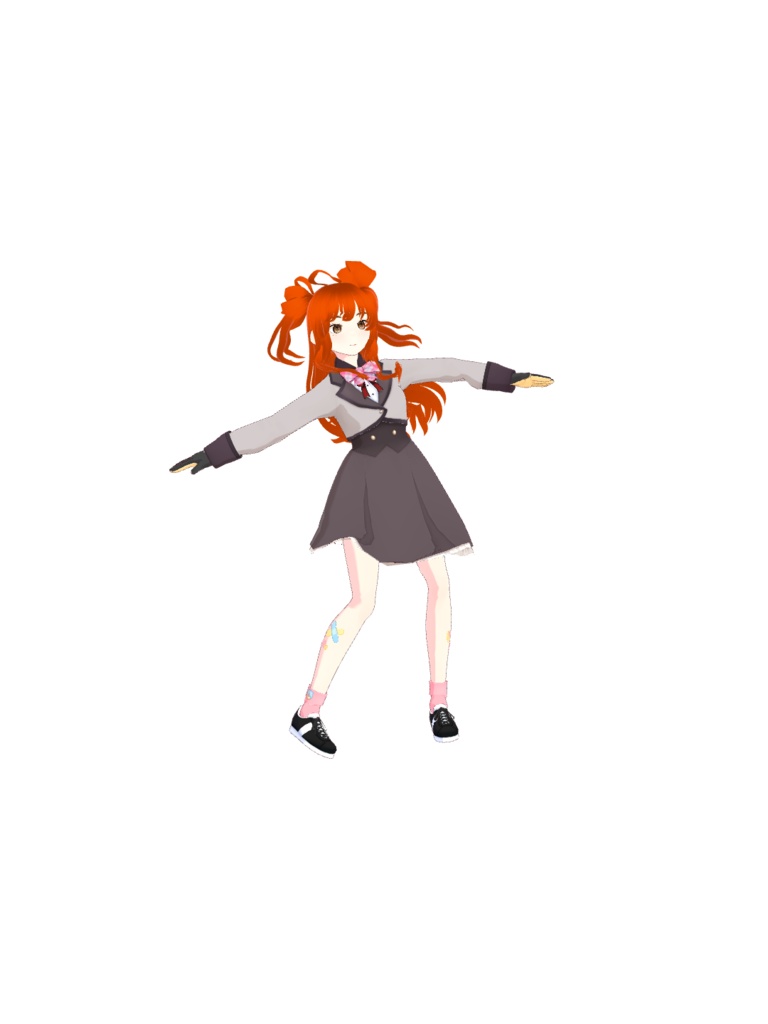 オリジナル3dモデル山裾愛菜vrm