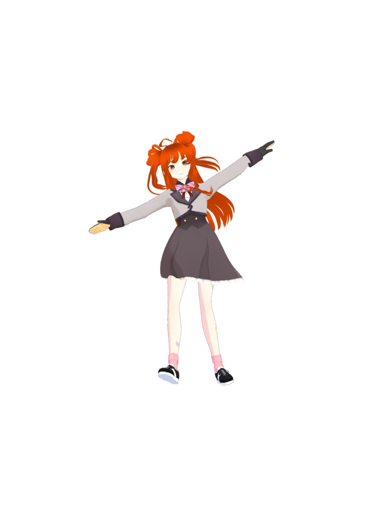 オリジナル3dモデル山裾愛菜vrm