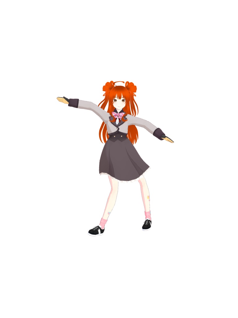 オリジナル3dモデル山裾愛菜vrm