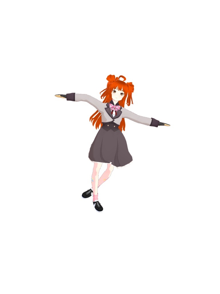 オリジナル3dモデル山裾愛菜vrm