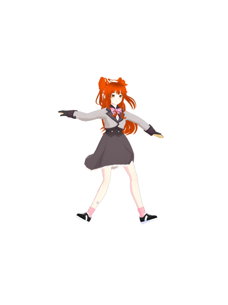 オリジナル3dモデル山裾愛菜vrm