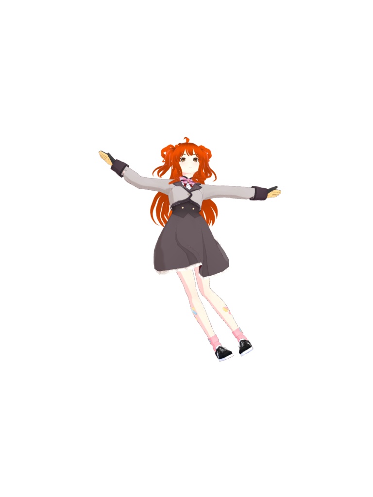 オリジナル3dモデル山裾愛菜vrm