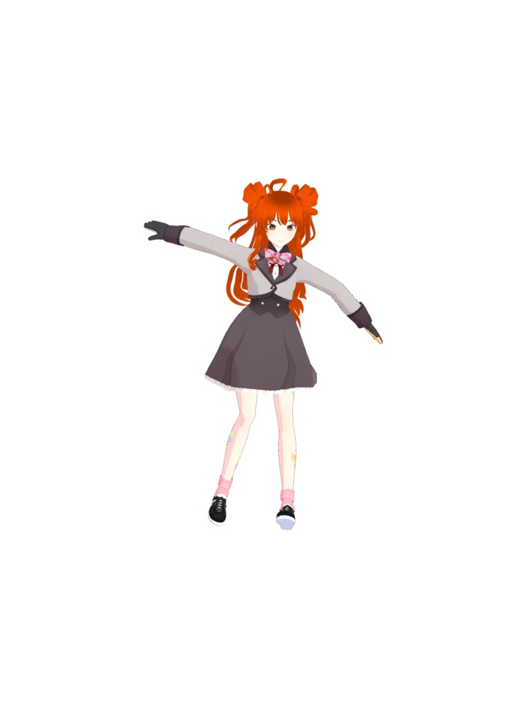 オリジナル3dモデル山裾愛菜vrm