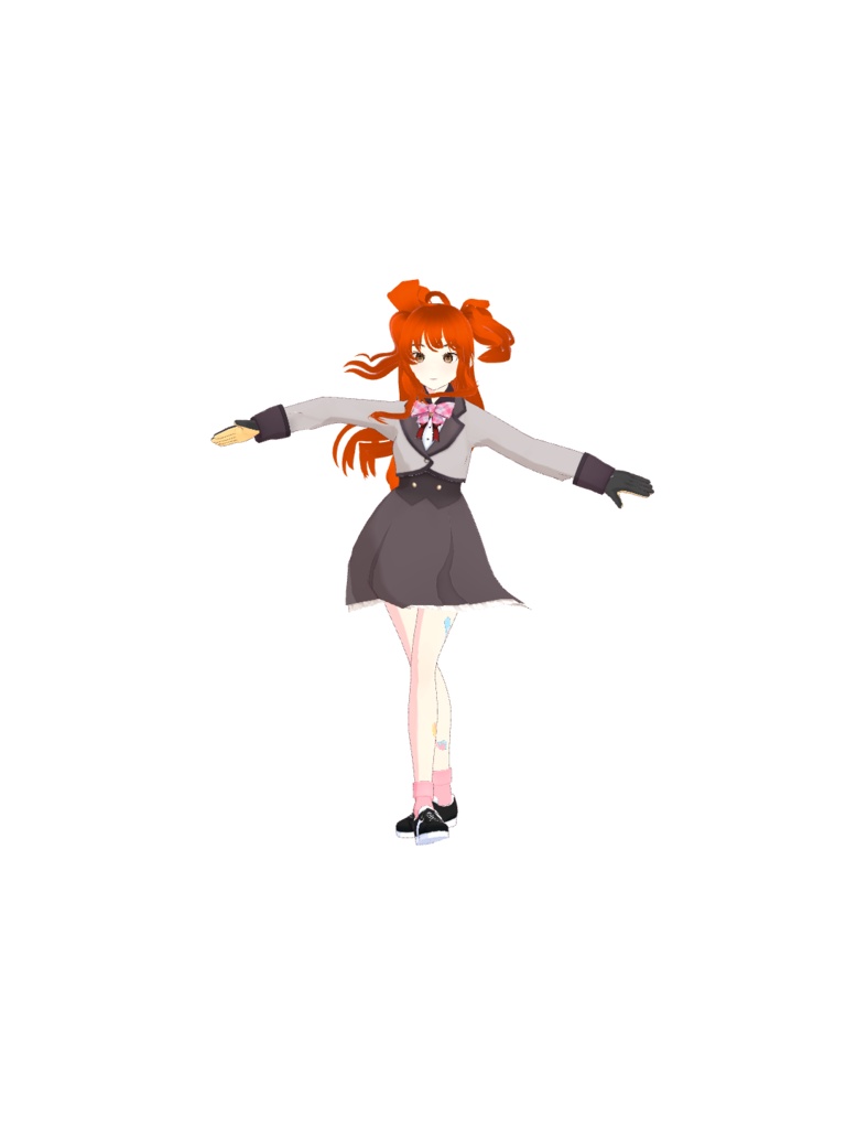 オリジナル3dモデル山裾愛菜vrm