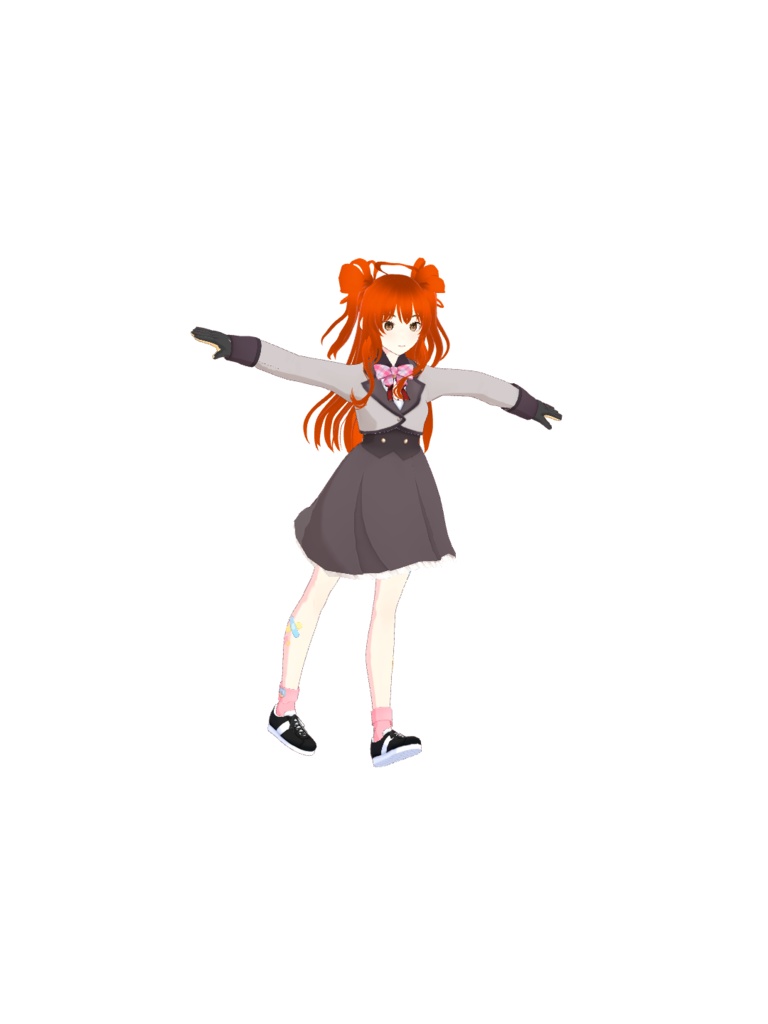 オリジナル3dモデル山裾愛菜vrm