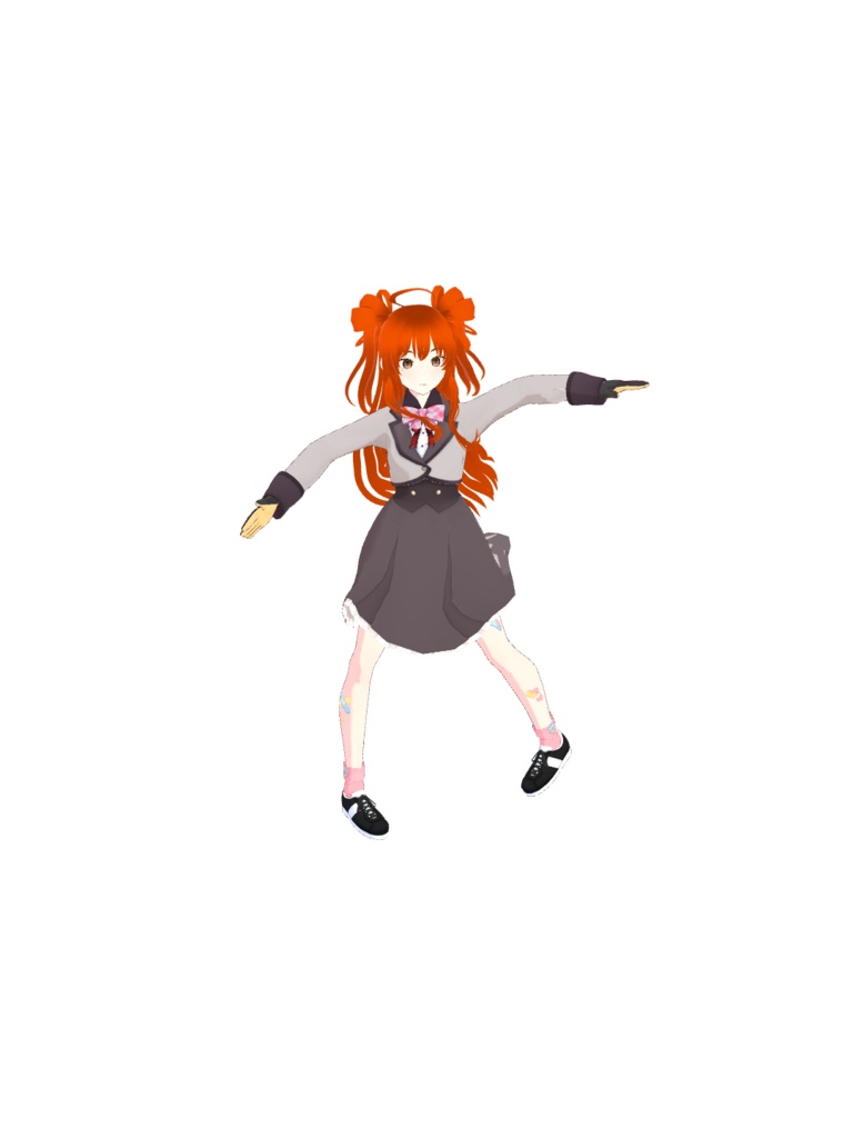 オリジナル3dモデル山裾愛菜vrm