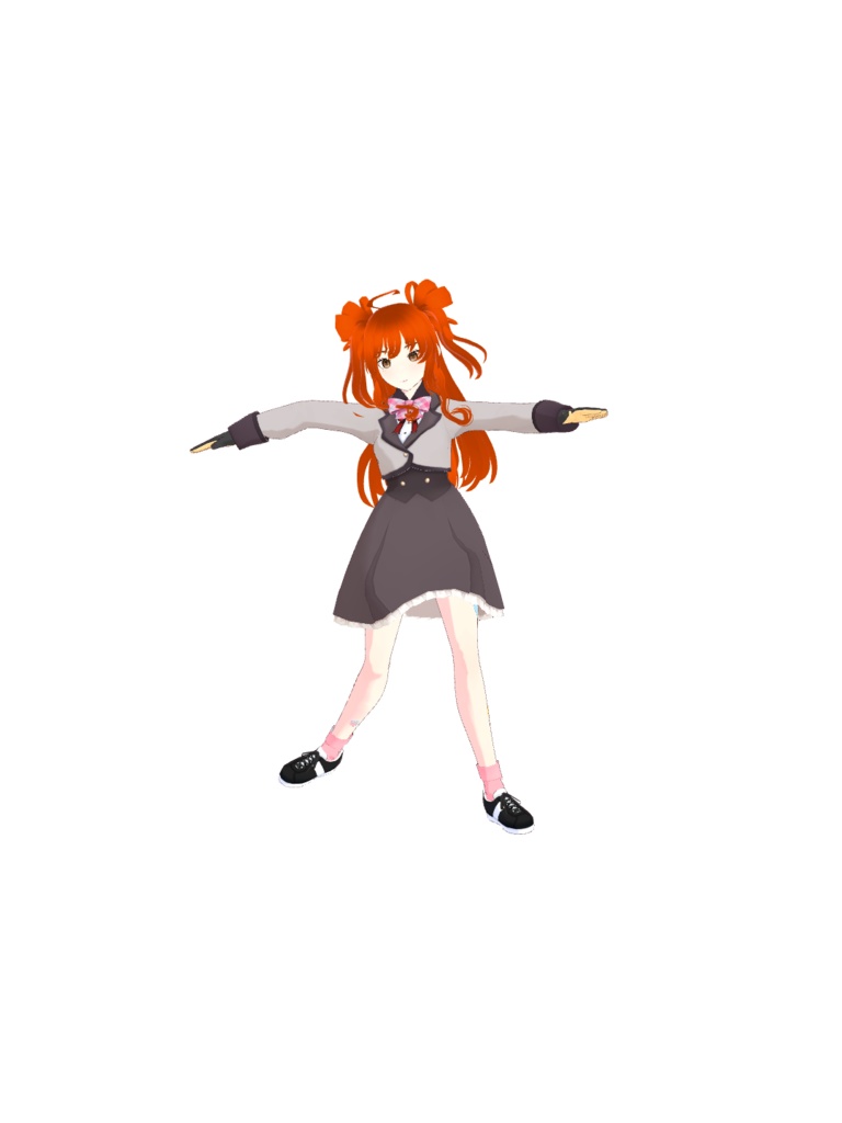 オリジナル3dモデル山裾愛菜vrm