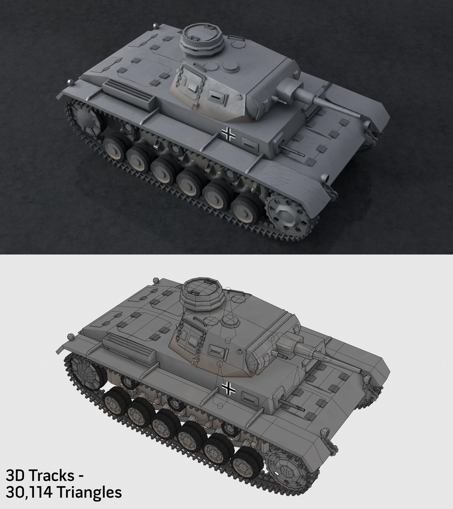WW2 Panzer III Tank