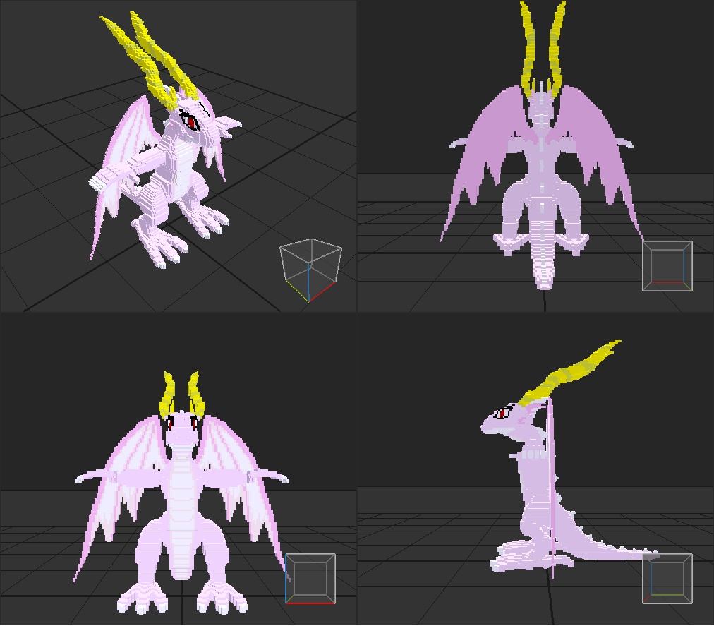 【ボクセルモデル】よわよわドラゴンリリー