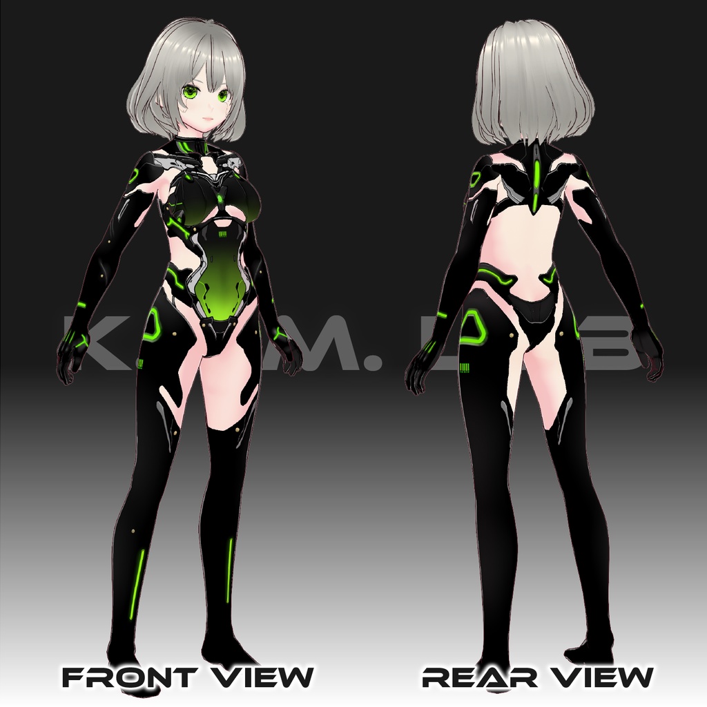 【VRoid】サイボーグスーツテクスチャ No.02