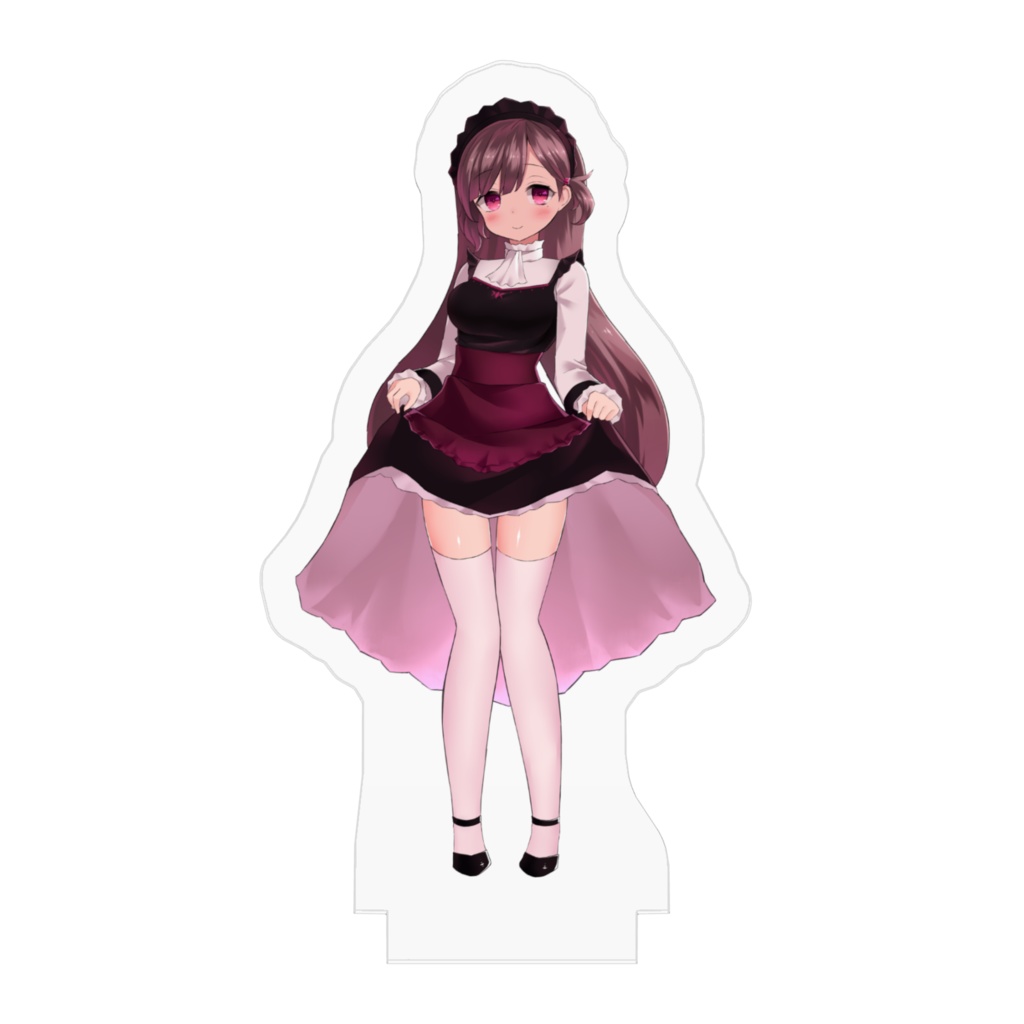 珈茶ユヅカのアクリルフィギュア