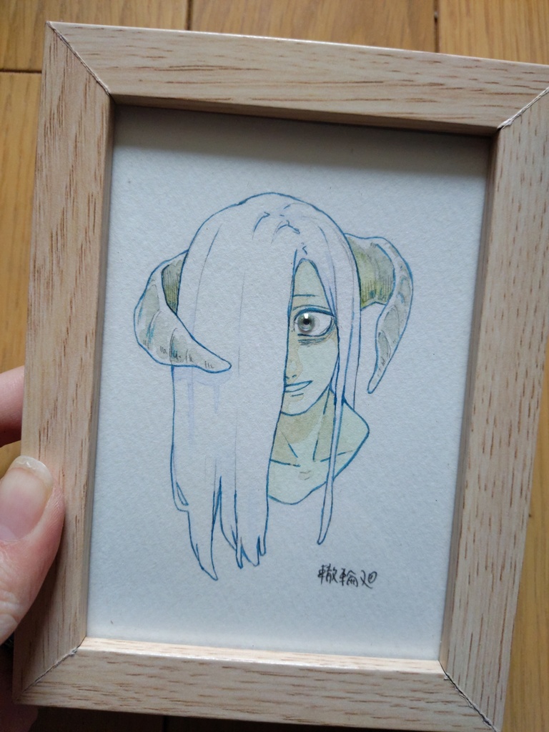 透明水彩原画 宝石眼