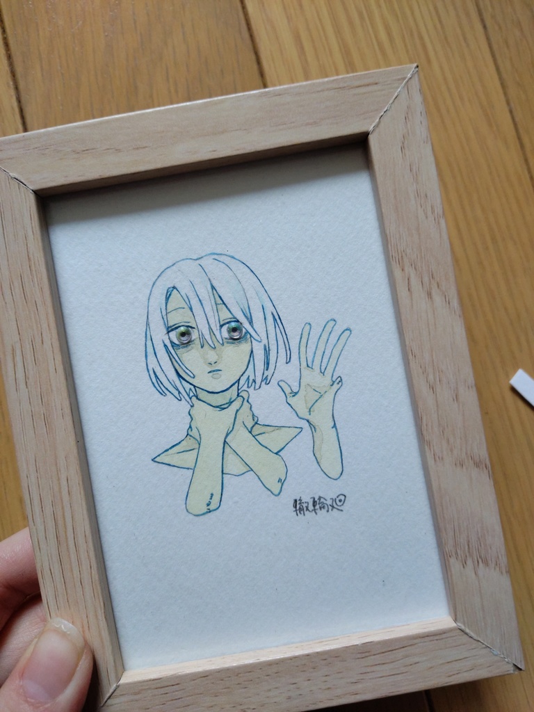 透明水彩原画 宝石眼