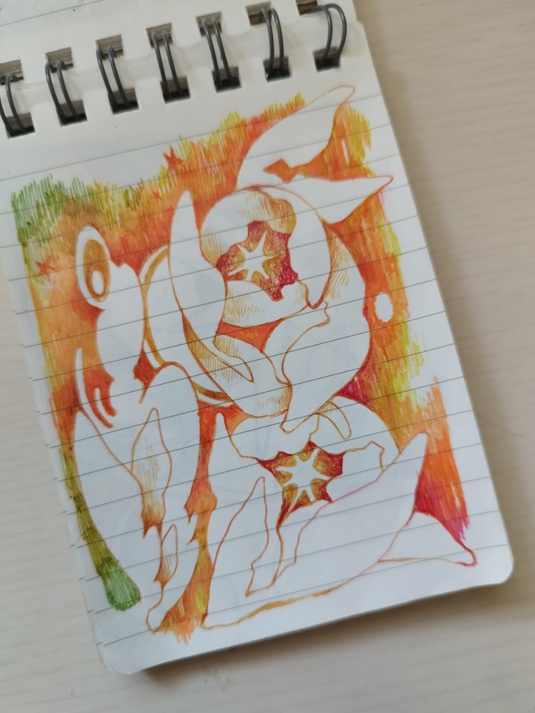 ボールペンイラストのみ ミニメモ帳